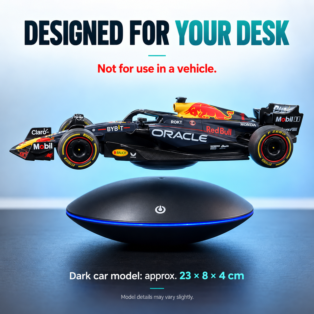Magnetic Levitation Display Stand with LED Halo