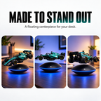 Magnetic Levitation Display Stand with LED Halo