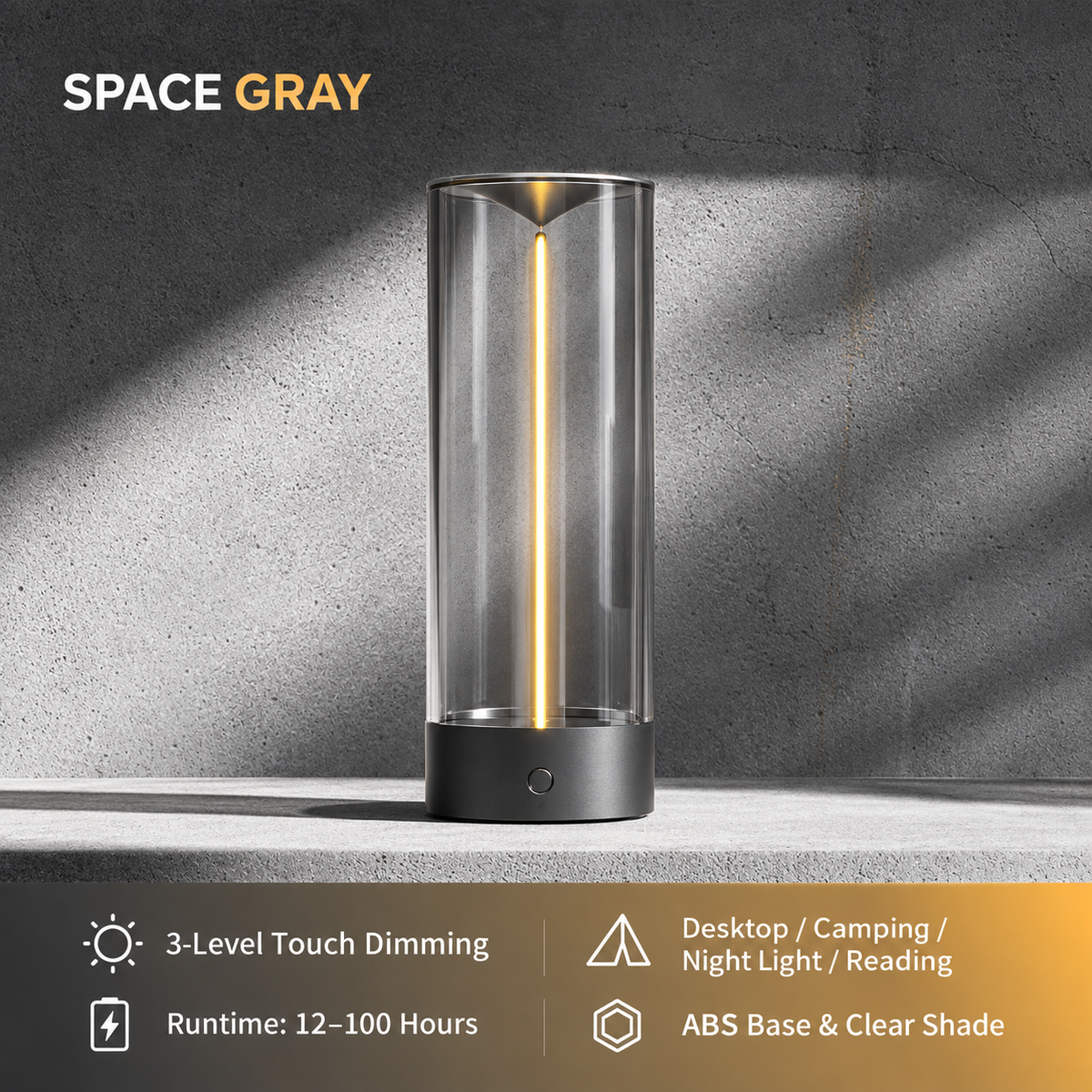 Quantum Line Magnetic Filament Lamp – Rechargeable Ambient Light