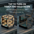 Hypercube Infinity Mirror Lamp – Rechargeable LED Accent Light