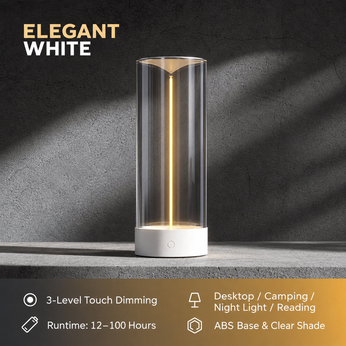 Quantum Line Magnetic Filament Lamp – Rechargeable Ambient Light