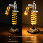 Motorcycle Shock Absorber LED Lamp – Rechargeable Desk Accent