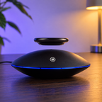 Magnetic Levitation Display Stand with LED Halo