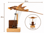 Rechargeable Wooden Manta Ray Automaton – Kinetic Desk Sculpture