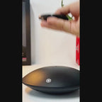 Magnetic Levitation Display Stand with LED Halo — product demonstration