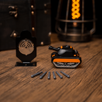 Mini Alloy Pull-Back Tank Toy with Rotating Turret & Launcher